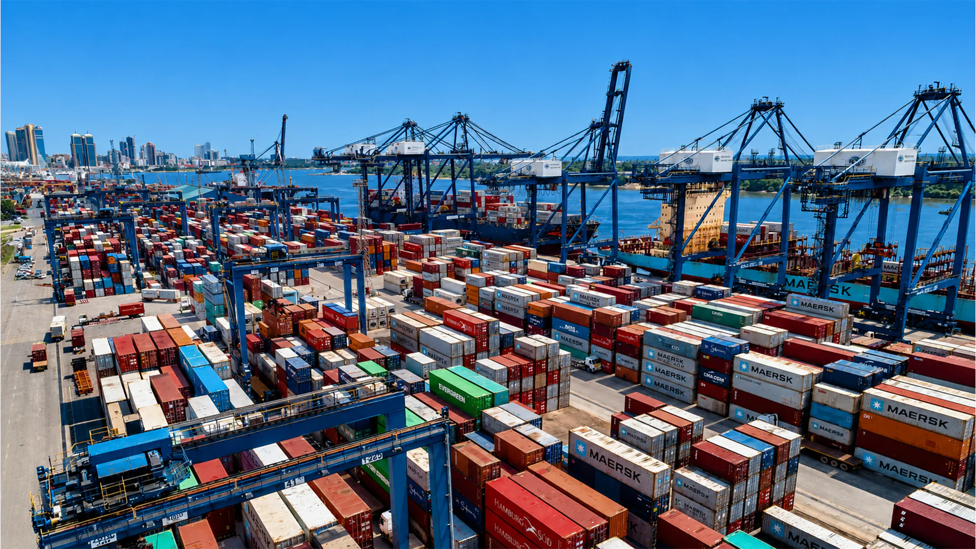 Marine support coordination at port