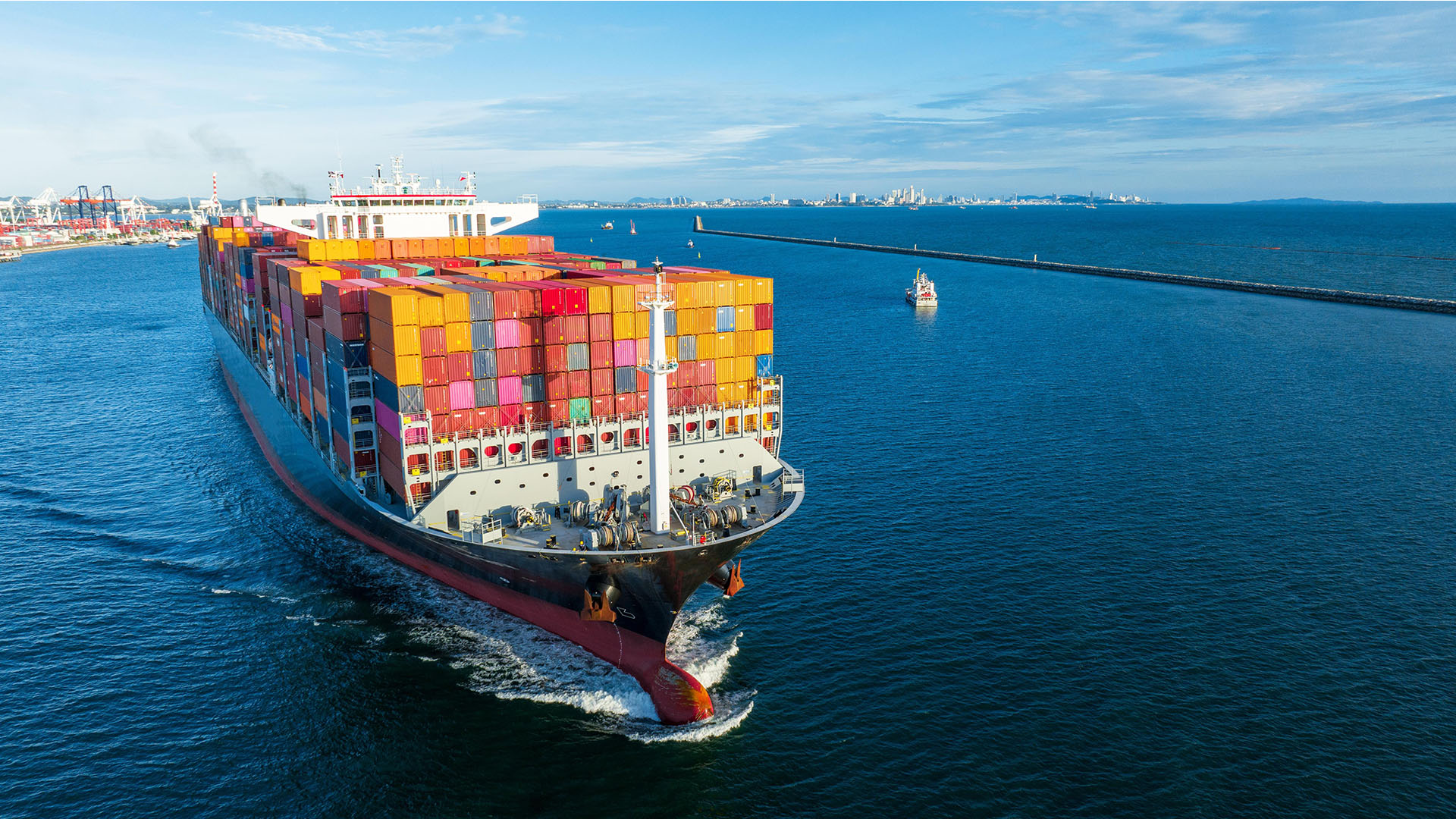 Completed vessel delivery coordination